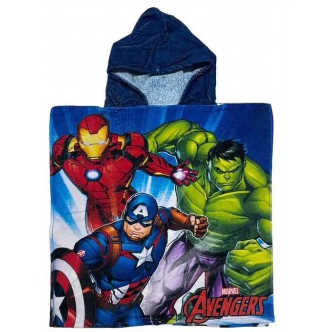 Katoenen kinderponcho Marvel Avengers