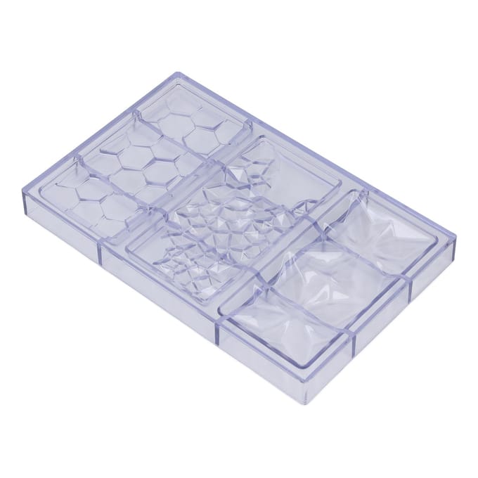 3-in-1 Chocoladereep Vormen Polycarbonaat Standaard Chocoladereep Maken Sjabloon voor Thuis L(for 6.5-9kg) gray