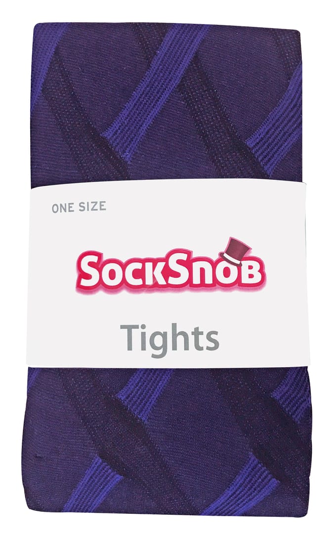 Sock Snob Dames80 denier ondoorzichtig patroon panty's - Kabelpaars