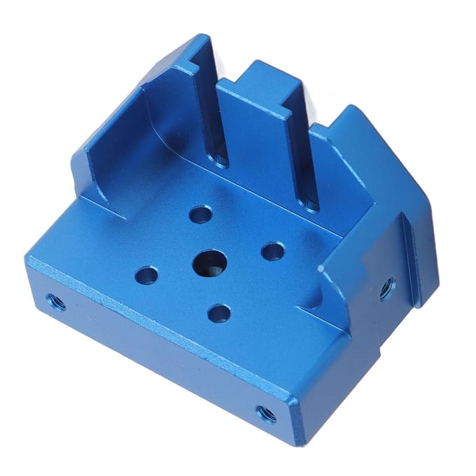 3D Printer Extruder Beugel Aluminiumlegering 4 Gaten Montage Hotend Beugel Vaste Blok voor Ender3 blue