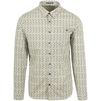 No Excess Overhemd Print Multicolour - Maat XXL - Heren - Overhemden Casual