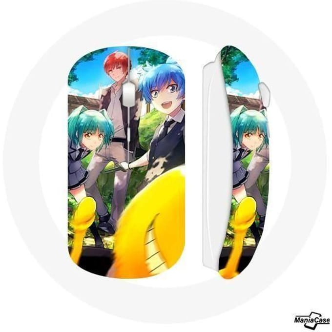 Souris Sans Fil - Assassination Classroom - Blanc - Compatible Mac et PC - USB wifi - Sans fil