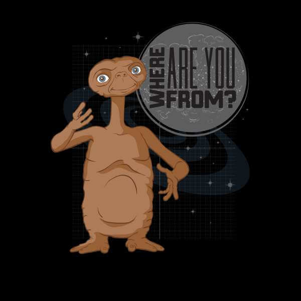 E.T. Where Are You From Trui - Zwart - M