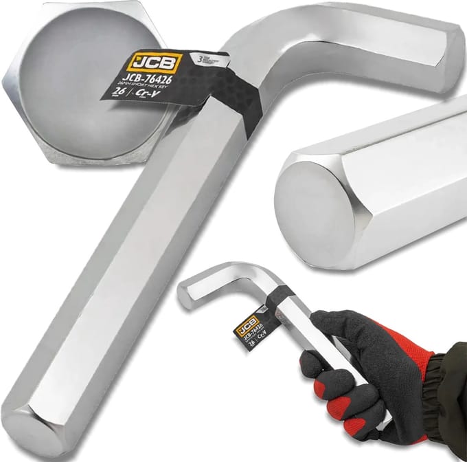 JCB Serie - Zeskantige Inbussleutel - 26 mm - CrV - L-vorm
