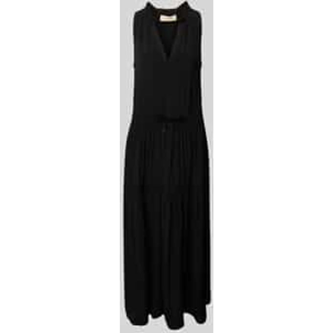 Maxi-jurk met tuniekkraag, model 'Sabri'