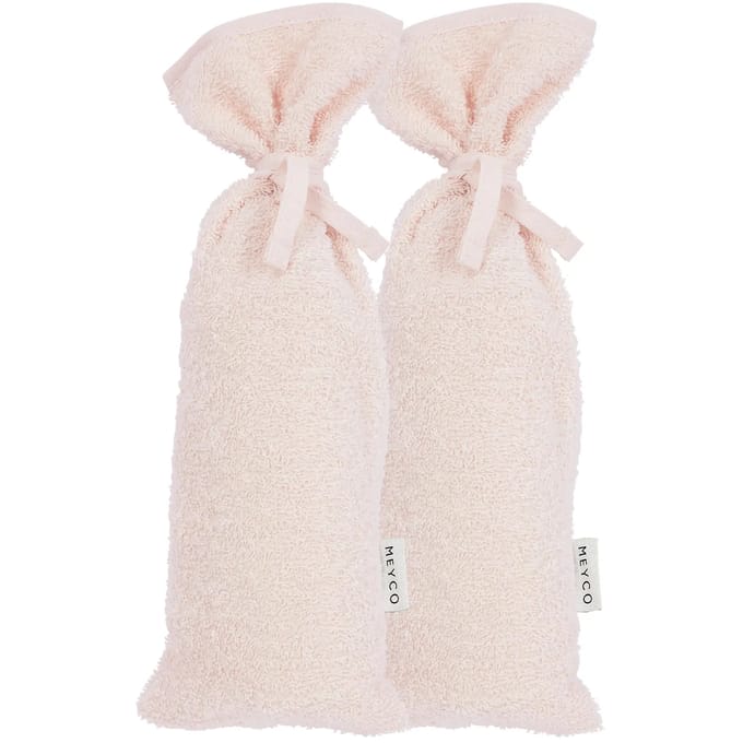 Meyco Baby Uni kruikenzak - 2-pack - badstof - soft pink