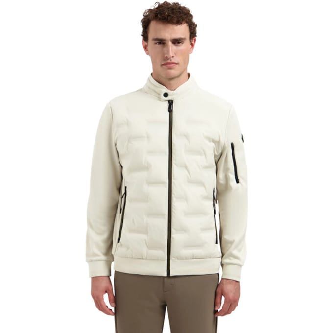 No Excess Jas Knitted Sleeve Off-White - Maat XL - Heren - Zomerjassen