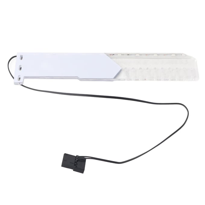 RGB Grafische Kaart Ondersteuningsbeugel Acryl GPU Houder Standaard Groot 4PIN voor Desktop Computer 25cm white