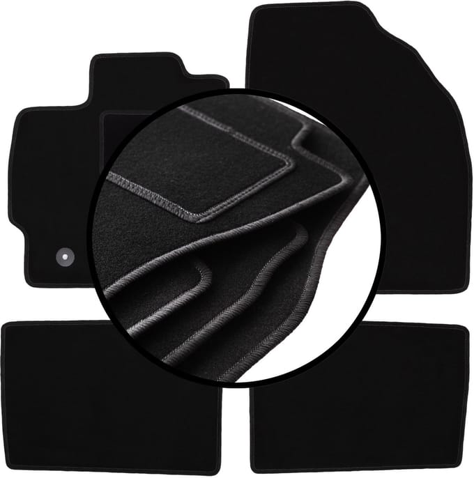 Complete set veloursmatten voor: Toyota Prius III hatchback (2009-2011)