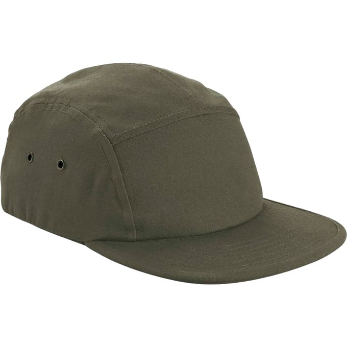 Beechfield Canvas 5-paneel Baseball Cap (Olijfgroen)