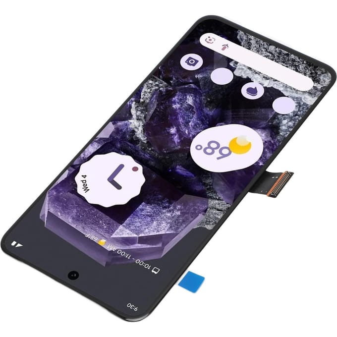 6.2in Schermvervanging voor Pixel 8 5G GKWS6 G9BQD Ondersteunt Vingerafdruk 3D Touch LCD-scherm black