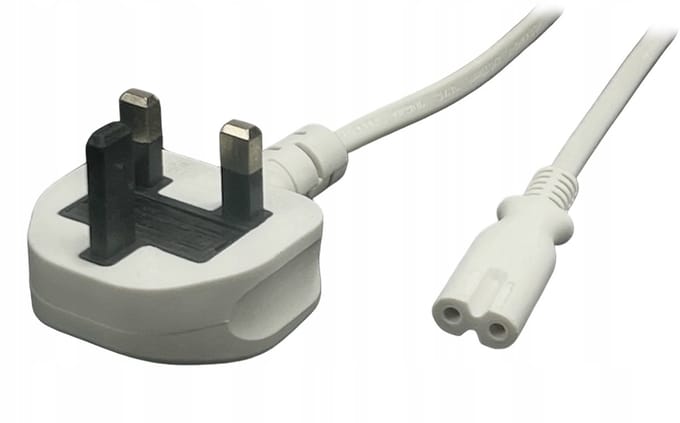 POS AC-UK C7 Stroomkabel 5m Wit H03VVH2-F2G0,75