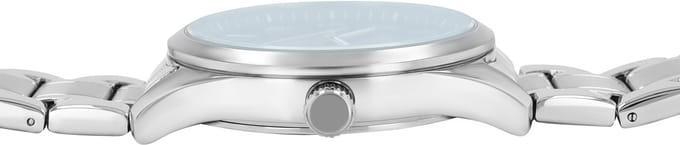 JUST WATCH herenhorloge roestvrij staal zilver, datumweergave