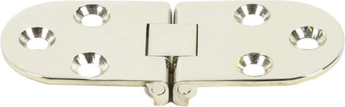 Tafelbladscharnier Verchroomd 80 x 30 mm