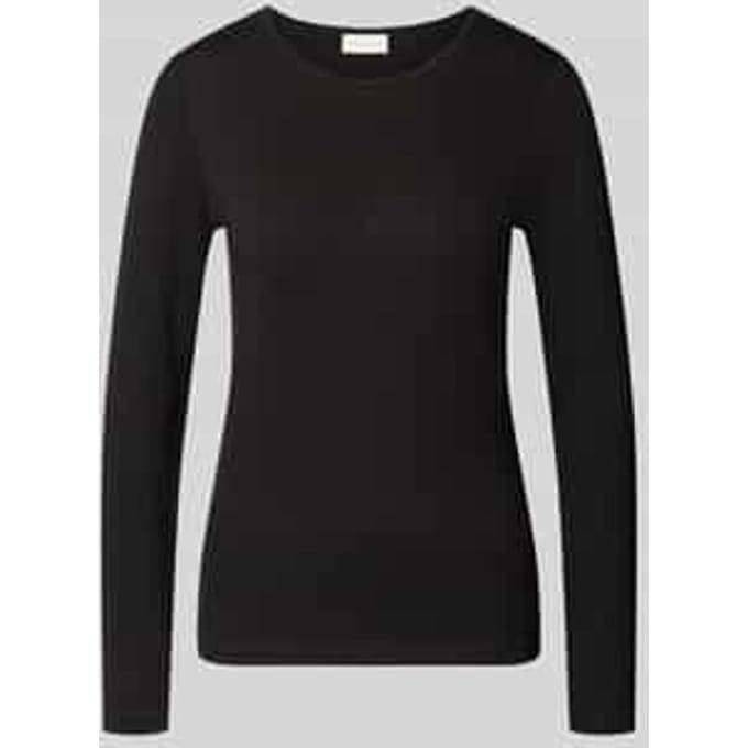 Shirt met lange mouwen van mix van viscose en elastaan model 'Liana'