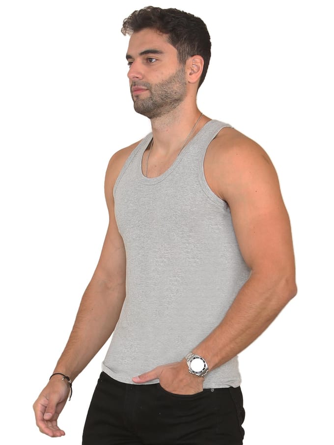 Enzo | Heren Vesten 3 Pack - Grijs
