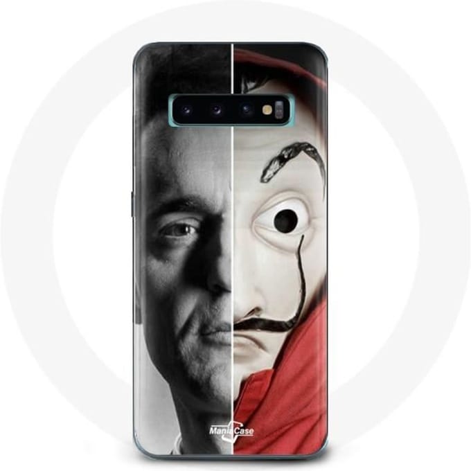 Case voor Samsung Galaxy s10 plus Berlin La casa de papel Berlin Mask Split