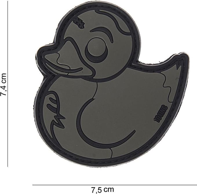 101 Inc Embleem 3D Pvc Zombie Duck Grijs  10042