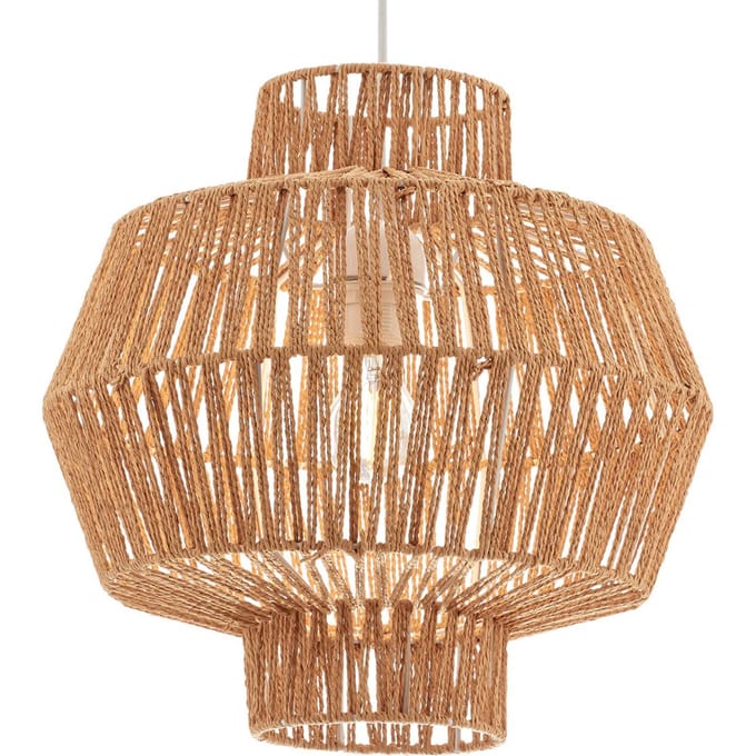 Viokef Hanglamp Felis van natuurlijk touw Ø 30 cm
