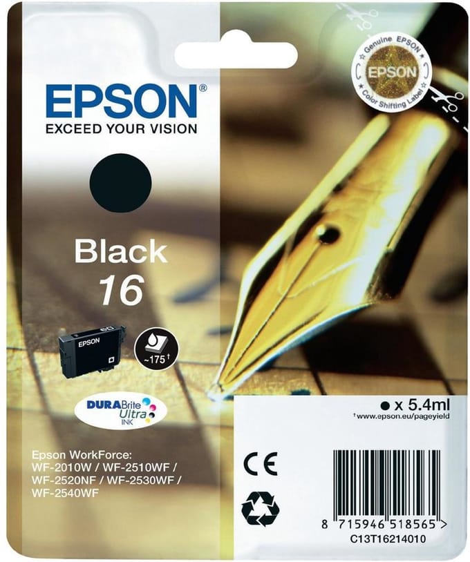Epson - C13T16214020 - 16 - Inktcartridge zwart