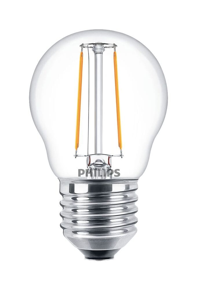 Philips - Corepro LEDluster E27 Kogel Filament Helder 2W 250lm - 827 Zeer Warm Wit | Vervangt 25W