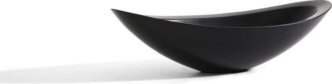 Mawialux opzet waskom - Solid surface - 58x33 cm - Mat zwart - Bruce