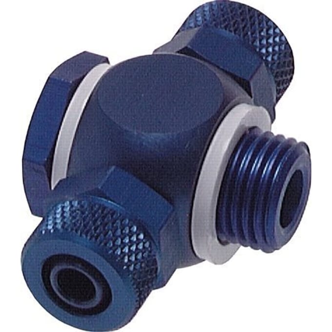 6x4 & G1/4'' Aluminium T-Banjobout Opsteekkoppeling Buitendraad O-ring