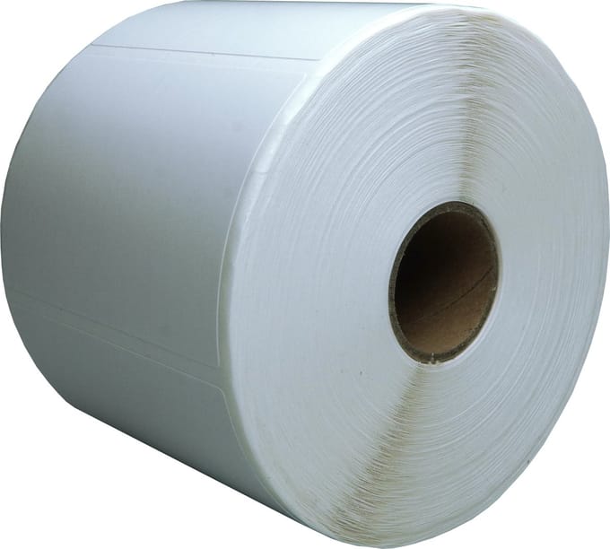 DULA Compatible Zebra Labels 70x50mm - 1000 etiketten per rol - kern 25mm - Wit - Permanent - 1 rol