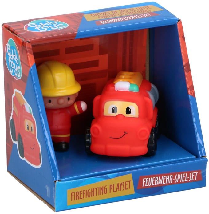 Let'S Play Fire engine & doll 2pc vn - 2 Stuks