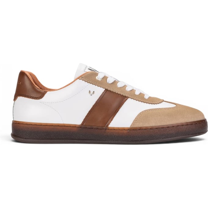 Martinelli Mannen Bruine Leren Sneakers Trainerschoenen - Seaford