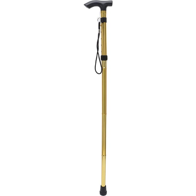 Professionele Wandelstok Wandel Drukvermindering Aluminiumlegering Staande Stok voor Senioren beige
