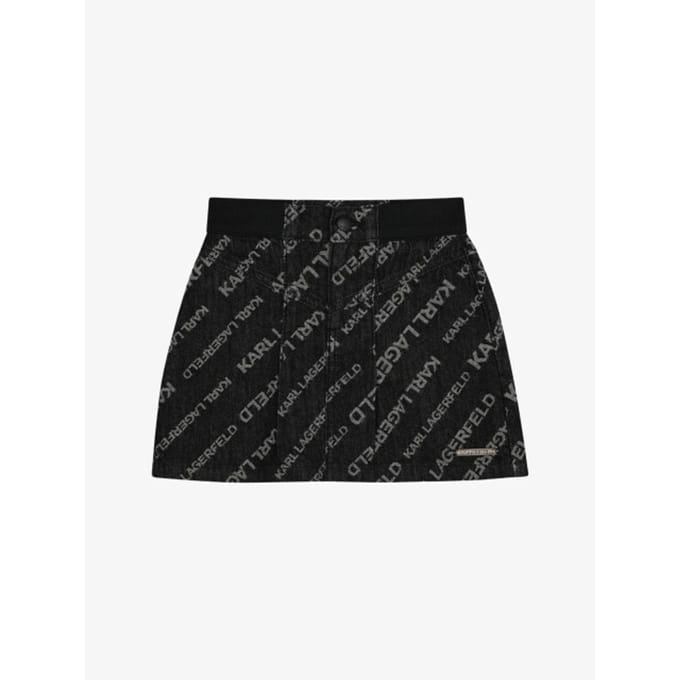 Karl Lagerfeld Meisjes spijkerrok denim grey