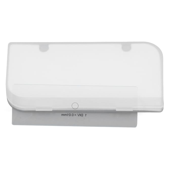 0,01 mm Podiummicrometer Microscoopcamera Kalibratieschuif Optisch Glas voor Microscoop white