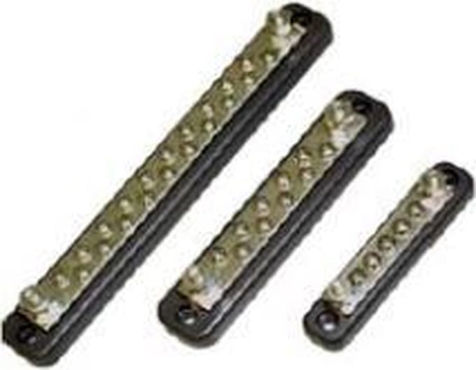 Gemeenschappelijk rails, met 1/4∅moeren 10 terminals (GS11301)