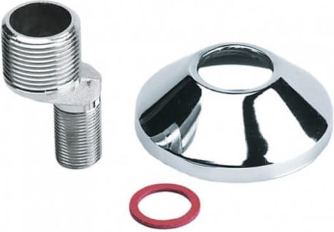 Bonfix S-koppeling 3/8inch x 3/4inch met rozet en ring