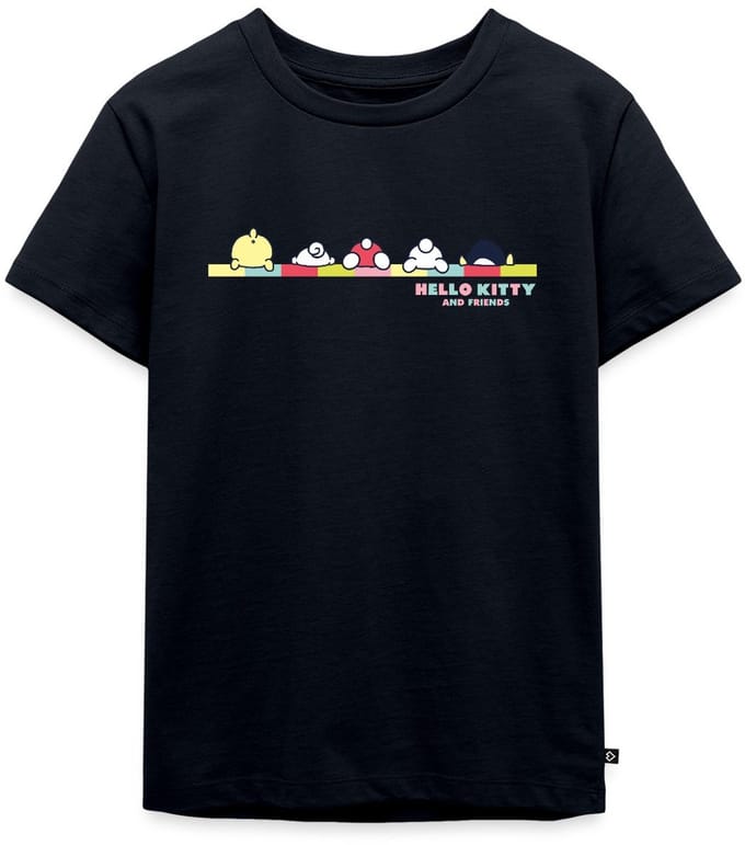 Hello Kitty En Vrienden Achterste Premium T Shirt Kinderen
