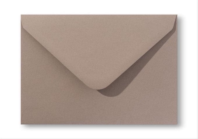 Envelop 12,5 x 17,6 Retro Zandbruin, 100 stuks