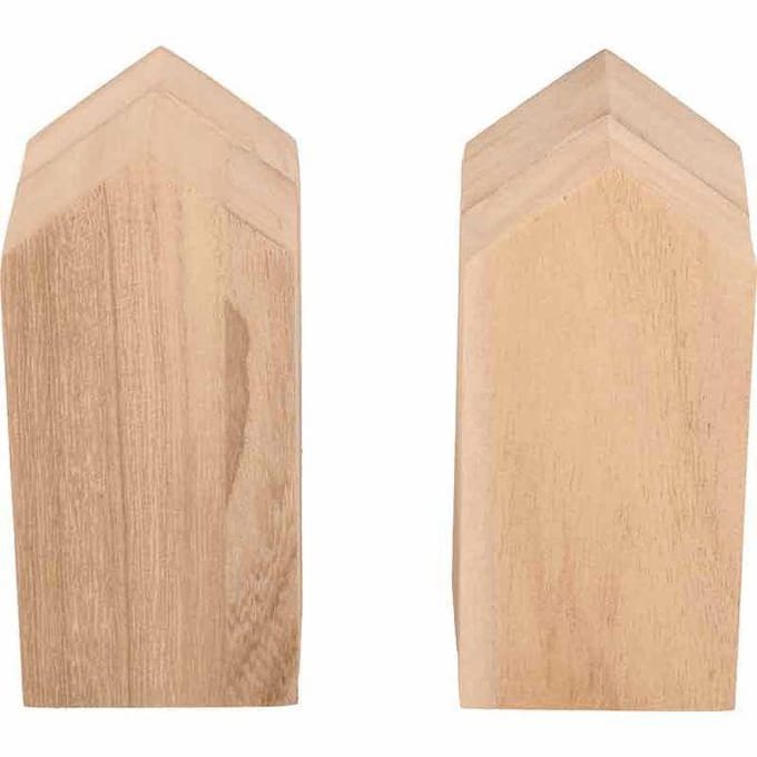 Plateau met houten huisjes (8)