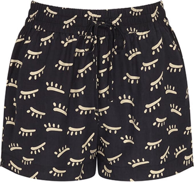 Triumph - Beach My Wear - Short - zwart print - Maat 40
