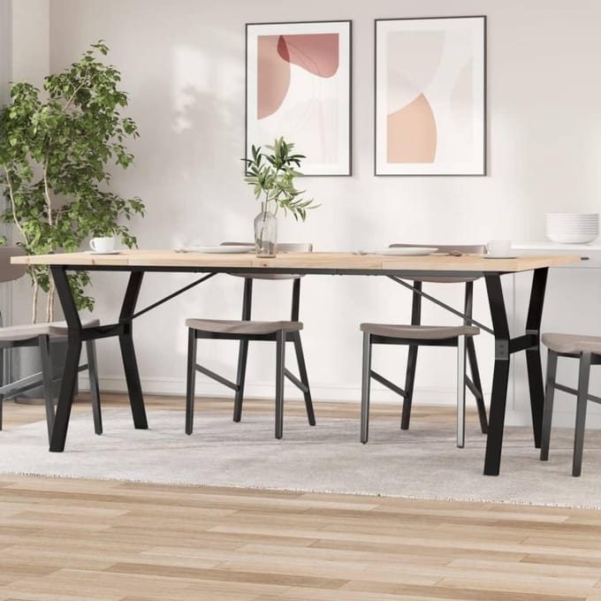 Eettafel Hout - Tuin Tafel - Buiten Dineren - Massief Hout - 200 cm - Natuurlijk