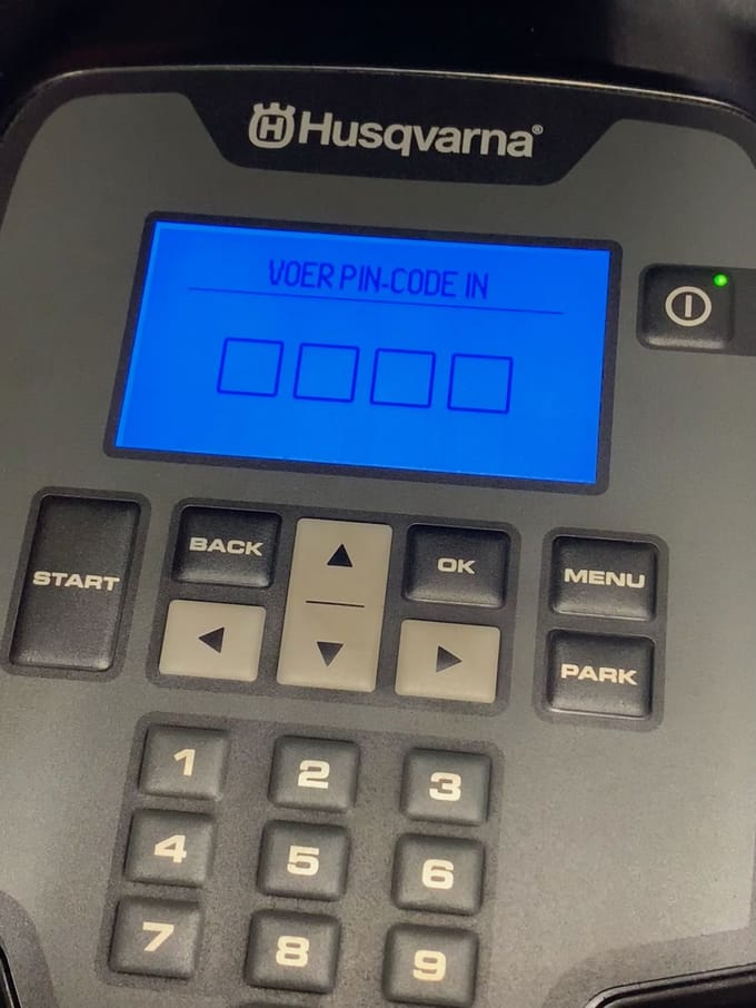 Aanvraag Pincode Oude Automower Modellen