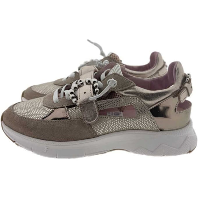 Floris Van Bommel Sfw-10155 Daysi Sneakers - Nubuck - Dames - Goudkleurig - Maat 37