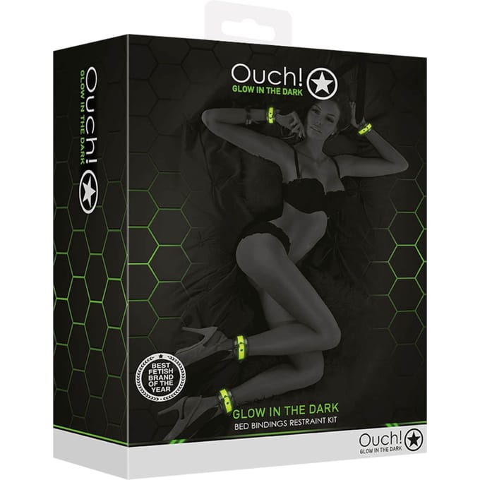 Glow in the Dark Bed Bondage Set