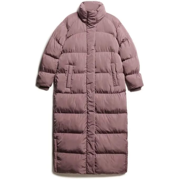 Superdry - Maxi lange pufferjas - Dames - Gewatteerde jassen