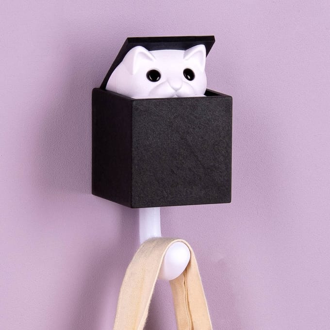 Kitt-A-Boo Wandhaak - Zwart van Qualy