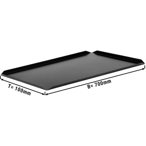 GGM Gastro (5 stuks) Presenteerschaal - Aluminium - 700x100x10mm - zwart zwart