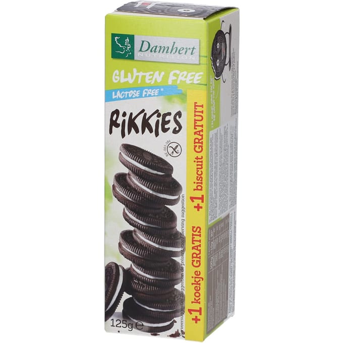 Damhert Koek Rikkies Glutenvrij Lactosevrij - 125 gr