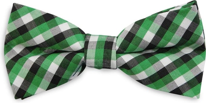 We Love Ties - Strikken - Kinderstrikje Ruben Ruit junior - groen / zwart / wit