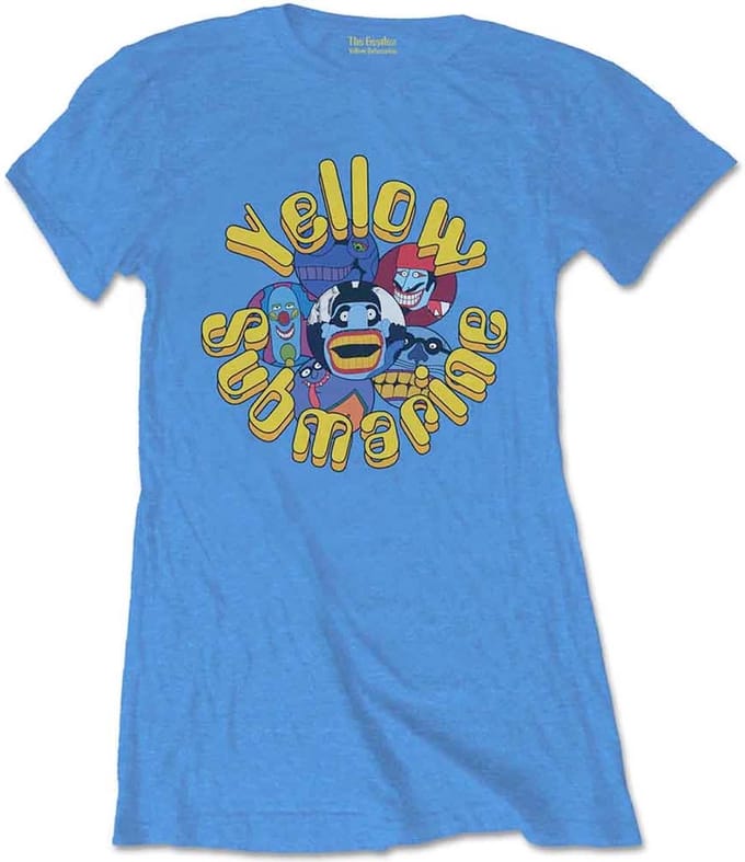 The Beatles - Baddies Dames T-shirt - M - Blauw