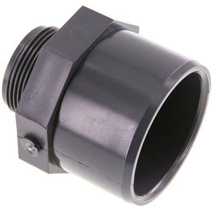 Pvc-Fitting Lijmmof Vrouw 63x75mm x Buitendraad G 1-1/2'' [2 Stuks]